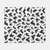 ゴシックこうもり フリースブランケット (正面(横))