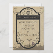 ゴシックこうもり 招待状 (正面)