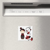 ゴシックこけし・フラワーマグネット マグネット (インサイチュ (食洗機))