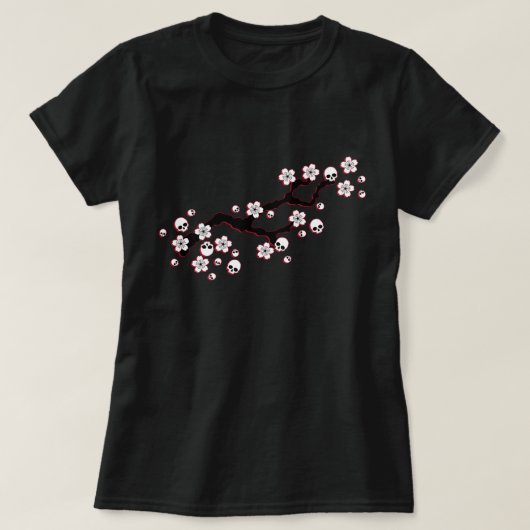 ゴシックさくらんぼの花 Tシャツ (デザイン正面)
