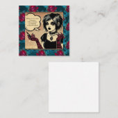 ゴシックでサシのあるバレンタインカードの引用付き ノートカード (正面/裏面)