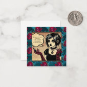 ゴシックでサシのあるバレンタインカード - 名言付き ノートカード (正面/裏面インサイチュ)