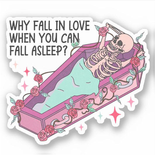 ゴシックなぜ秋で恋に眠ることができる秋 シール (正面)