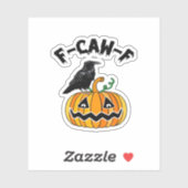 ゴシックなカラスのユーモア F-Caw-F エッセンシャル シール (シート)