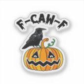 ゴシックなカラスのユーモア F-Caw-F エッセンシャル シール (正面)