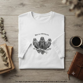 ゴシックなカラス 私たちはあなたを判断しています サーカスティックなギフト Tシャツ