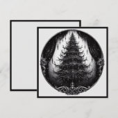 ゴシックなクリスマスツリー ゴス Xmas シーズンカード (正面/裏面)
