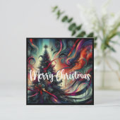 ゴシックなクリスマスツリー シーズンカード (スタンド正面)