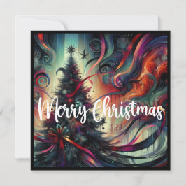 ゴシックなクリスマスツリー シーズンカード