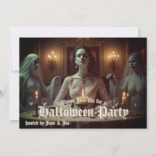 ゴシックなハロウィン・バンケット（宴会） - ろうそくの灯り (正面)