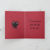 ゴシックなバラの荘厳な美しさ カード (内部)