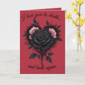 ゴシックなバラの荘厳な美しさ カード (黄色い花)