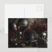 ゴシックな誕生日のためのダークでムーディな静物画 ポストカード (正面/裏面)