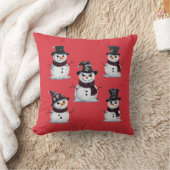 ゴシックな雪だるま クッション (ブランケット)