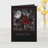 ゴシックな願い カード (黄色い花)