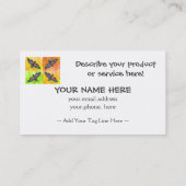 ゴシックのガのテレホンカード コーリングカード (裏面)