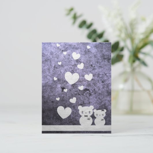 ゴシックのクマの愛 – はがき (スタンド正面)