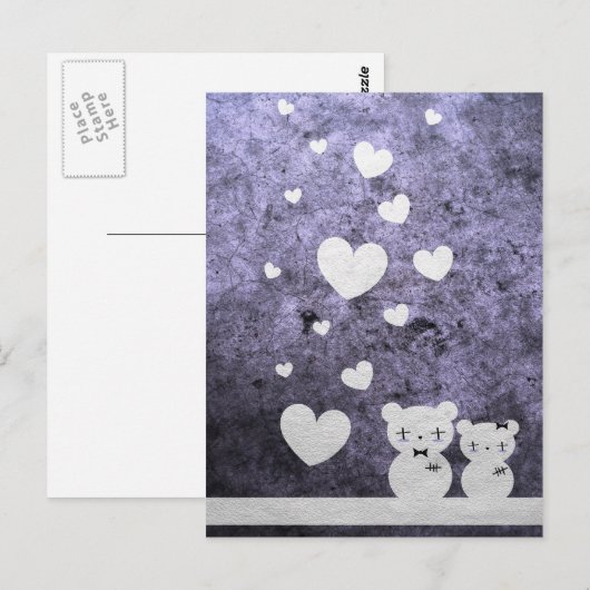 ゴシックのクマの愛 – はがき (正面/裏面)