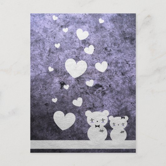 ゴシックのクマの愛 – はがき (正面)