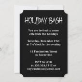 +{ゴシックのクリスマスツリー}+ 招待状 (裏面)