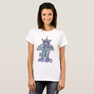 ゴシックのゴシック様式暗いユニコーンUNIQUE-CORN Tシャツ