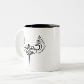 ゴシックのスカル ツートーンマグカップ (正面左)