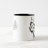 ゴシックのスカル ツートーンマグカップ (中央)