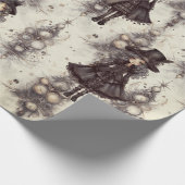 ゴシックのスチームパンク代替クリスマスフェアリー ラッピングペーパー (角)