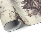 ゴシックのスチームパンク代替クリスマスフェアリー ラッピングペーパー (ロールコーナー)