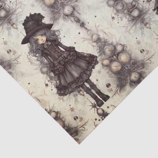 ゴシックのスチームパンク代替クリスマスフェアリー 薄葉紙 (詳細)