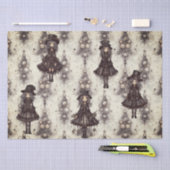 ゴシックのスチームパンク代替クリスマスフェアリー 薄葉紙 (クラフト)