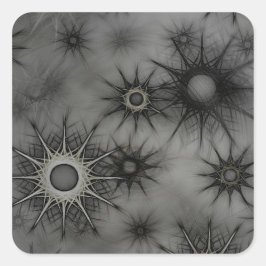 ゴシックのスノーフレーク・シール スクエアシール (正面)