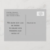 ゴシックのハロウィーン結婚式は日付はがきを保存 案内ポストカード (裏面)