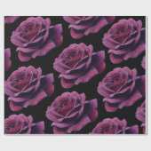 ゴシックのビクトリアンでカスタムなヴィンテージのばら色の壁紙 ラッピングペーパー (フラット)