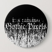 ゴシックのピクセル 缶バッジ (正面)