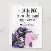 ゴシックのベビーガールが道中のカラス・ブーによって届け 招待状 (正面)