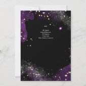 ゴシックのベビーガールが道中のカラス・ブーによって届け 招待状 (裏面)