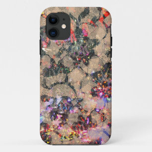 ゴシックのレースのバラ iPhone 11 ケース