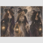 ゴシックの三人の魔女たち 満月の魔法の森 薄葉紙 (正面)