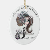 ゴシックの人魚 人魚の中には甘いものばかりではない セラミックオーナメント (右)