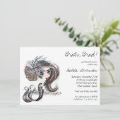 ゴシックの人魚 | 暗いクール反乱軍の卒業式インビタ 招待状 (スタンド正面)