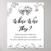 ゴシックの写真ブライダルシャワーゲーム ポスター (正面)