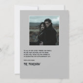 ゴシックの写真「Til Death Do Us Part」結婚の写真 サンキューカード (裏面)