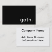 ゴシックの名刺 名刺 (正面/裏面)
