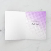 ゴシックの女の子が鳥をひっくり返す今日の気分 カード (内部)