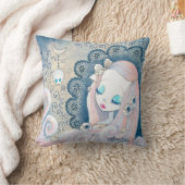 ゴシックの女の子: "Leila " クッション (ブランケット)