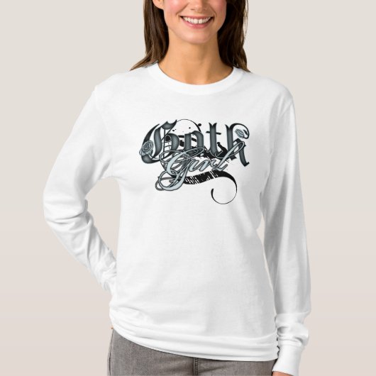 ゴシックの女の子 Tシャツ (正面)