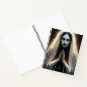 ゴシックの女性の祈り ノートブック (内部)