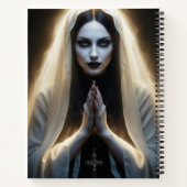 ゴシックの女性の祈り ノートブック (裏面)