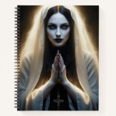 ゴシックの女性の祈り ノートブック (正面)